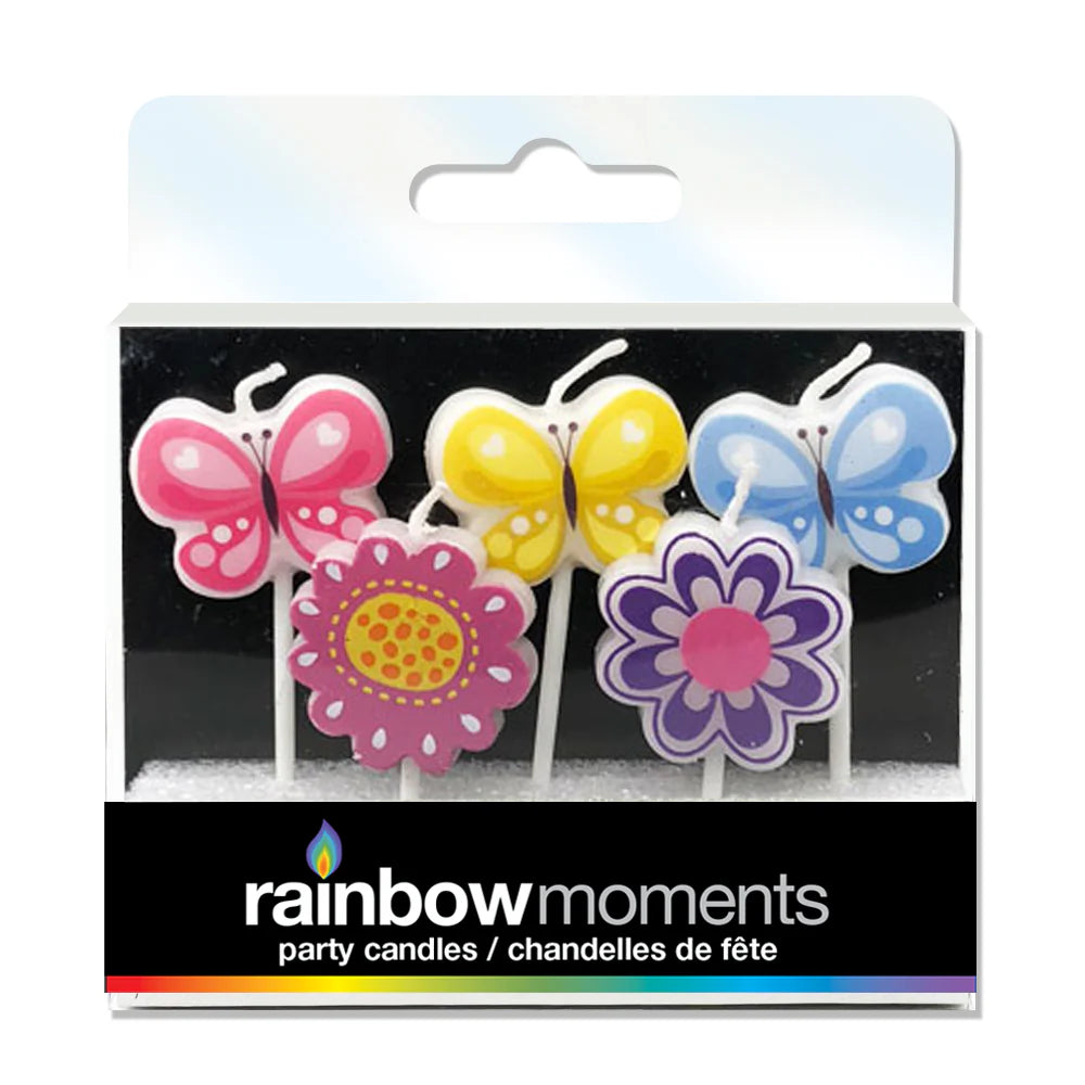 8007 - Flower and Buterly candles