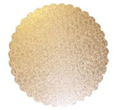 1768 - GOLD 9" ROUND CIRCLES  - CAKE BOARDS