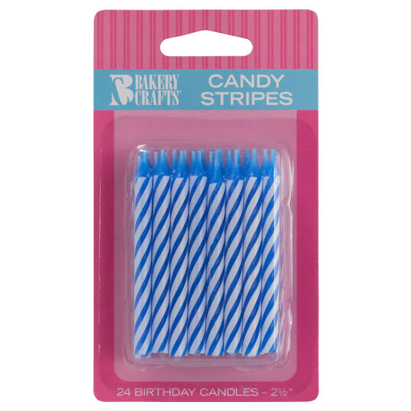 2098 - BLUE STRIPED CANDLES
