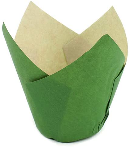 40709 - TULIP MUFFIN CUP - GREEN