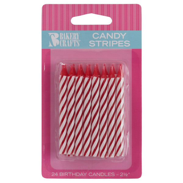 7122 - RED STRIPED CANDLES