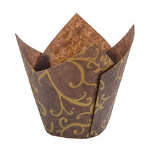 Load image into Gallery viewer, 40712 - TULIP MUFFIN CUP GOLD SCROLL
