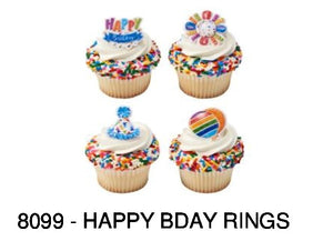 8099 - HAPPY BIRTHDAY RINGS