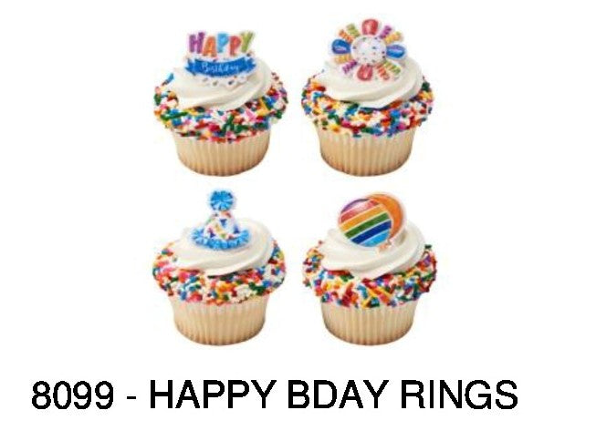 8099 - HAPPY BIRTHDAY RINGS